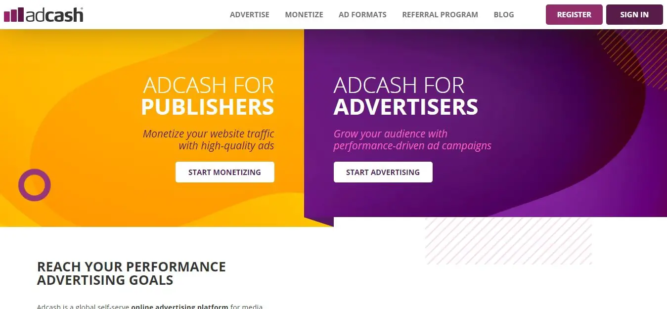 Adcash Publisher Network