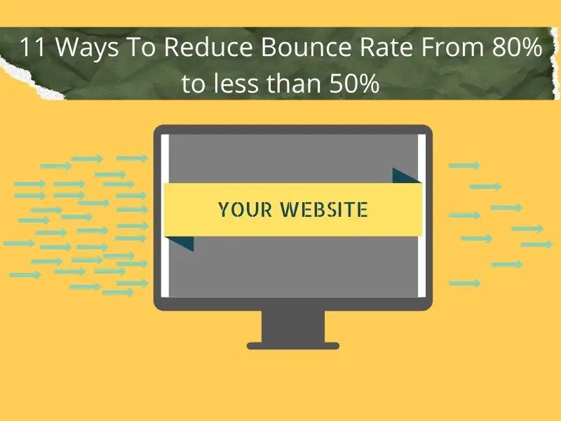 best 11 ways to reduce bounce rate from 80% to 50%