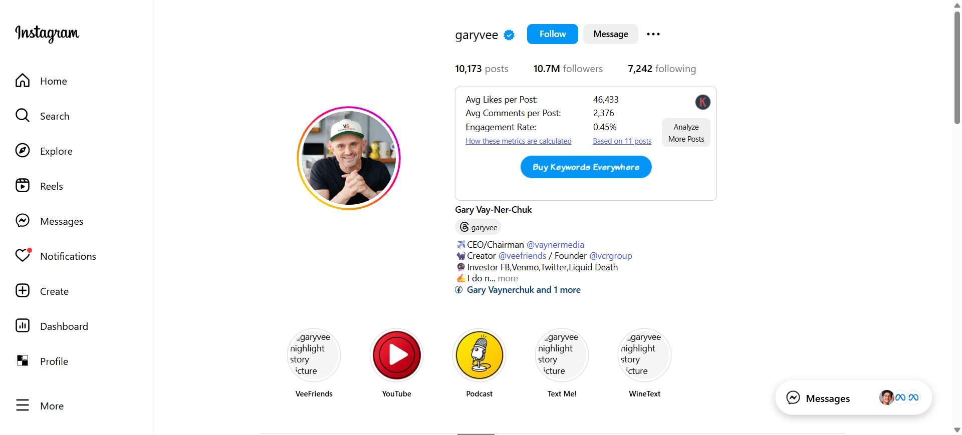 instagram case study2 GaryVee