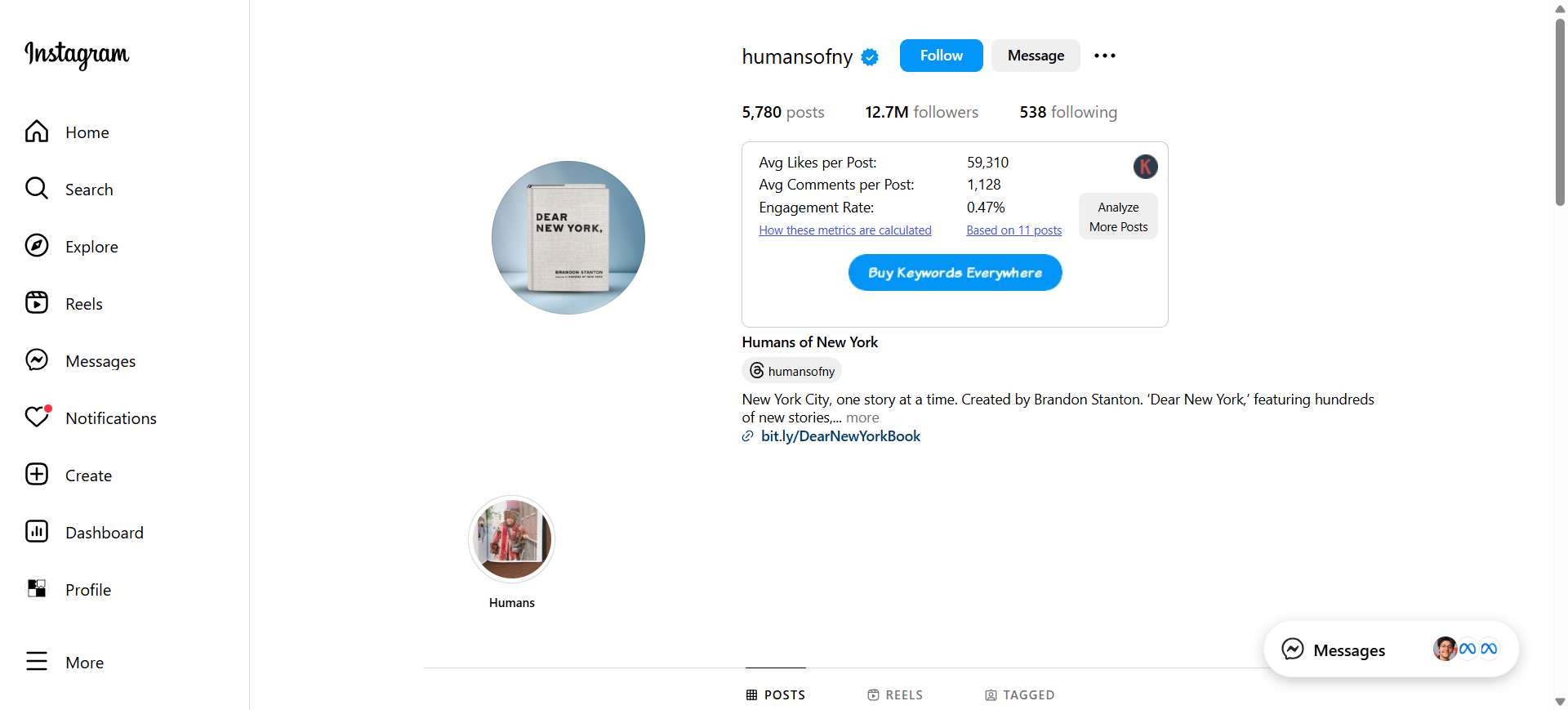instagram case study3 Humans_of_NY