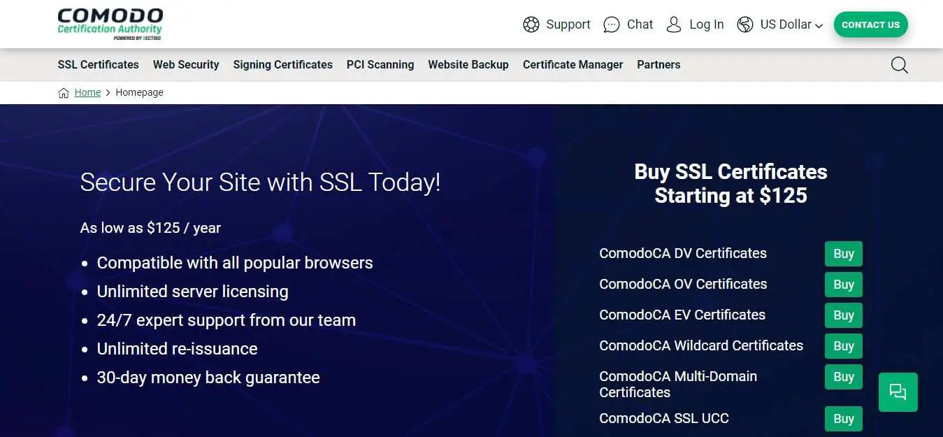 comodo ssl certificate