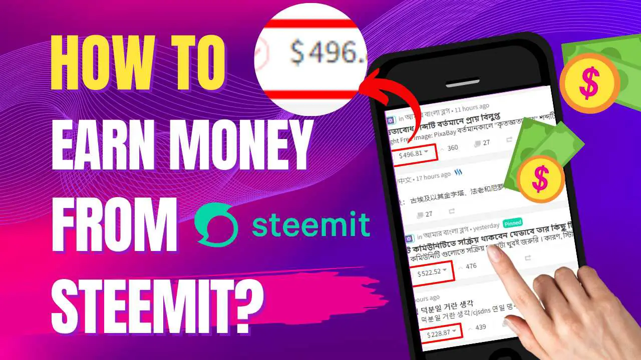 how to earn money from steemit