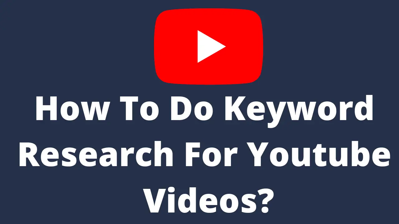 keyword research for youtube videos
