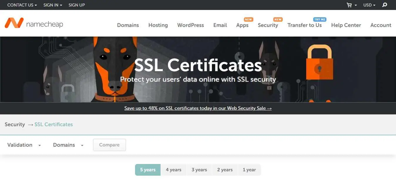 namecheap ssl certificate