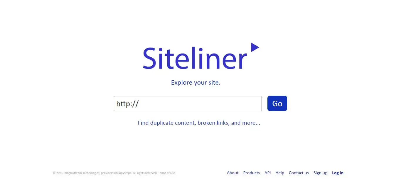 identify duplicate content using siteliner tool