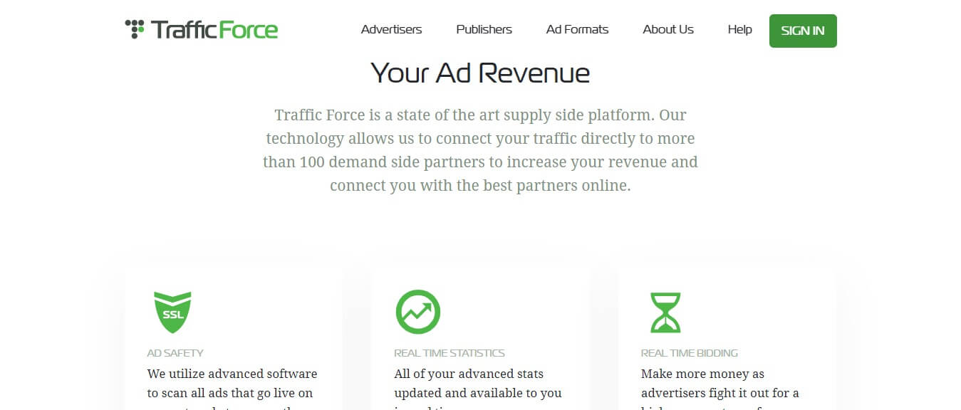 trafficforce publisher Network