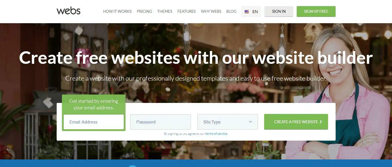 webs website builder