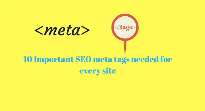 important seo meta tags