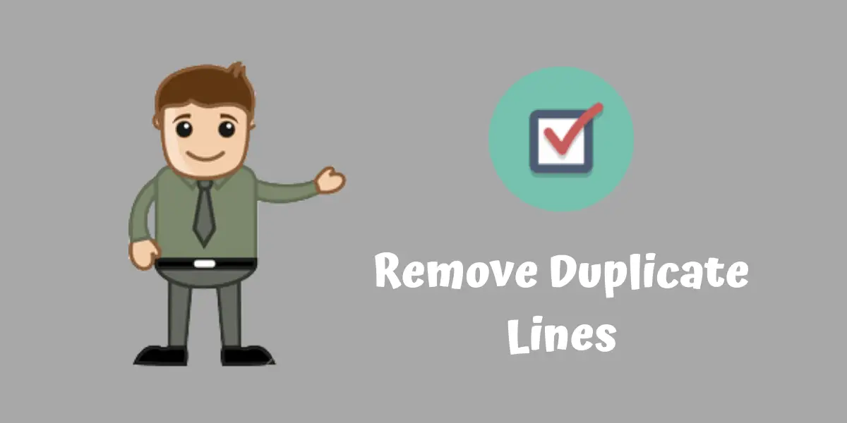 remove duplicate lines