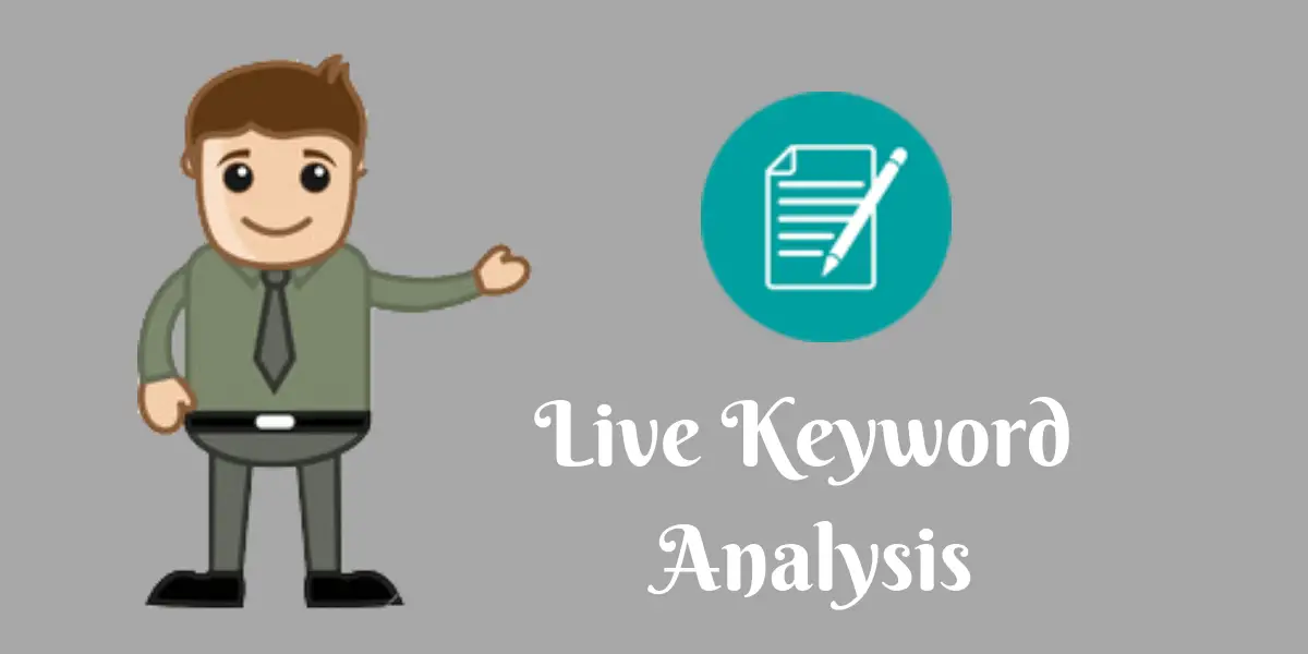 live keyword analysis